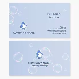 Laundry Service Business Card Template