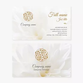 Flower Design Business Card