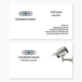 Security Camera Business Card Template