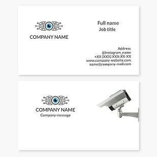 Security Camera Business Card Template