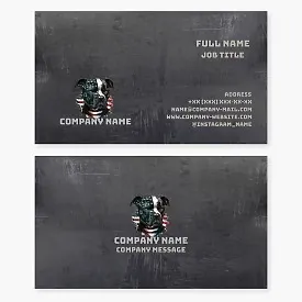 Business card template. Dog breeder.