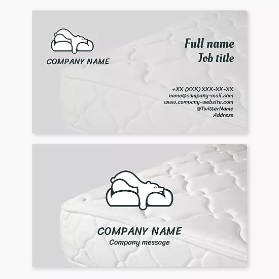 Business card template Mattresses