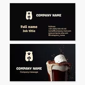 Cafe Bakery Business Card Template