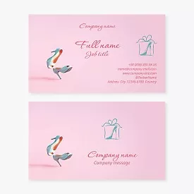 Womans Footwear Business Card