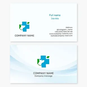 Veterinary Clinic Business Card Template