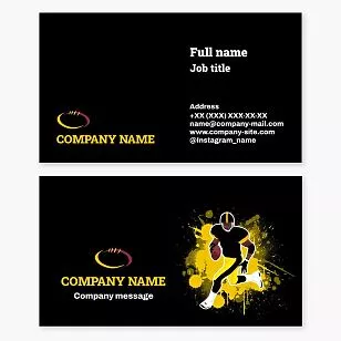 Football Themed Business Card Template