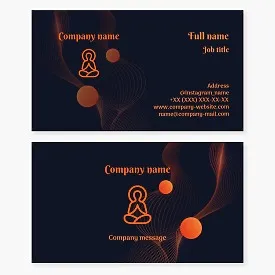 Business card template Religion
