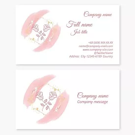 Beauty salon business card template