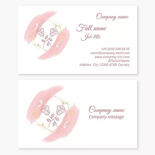 Beauty salon business card template