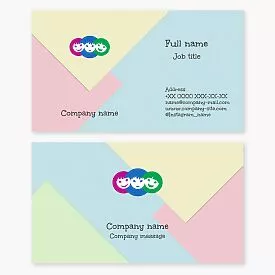 Student School Supplies Business Card Template