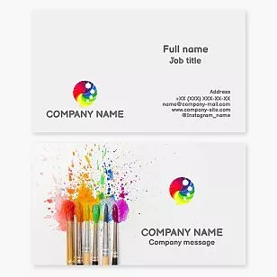 Artist Painter Business Card Template