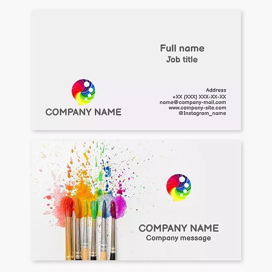 Artist Painter Business Card Template