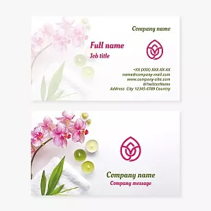 Spa Salon Business Card