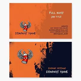 Spray Paint Business Card Template