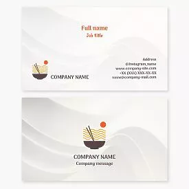 Ramen Business Card Template