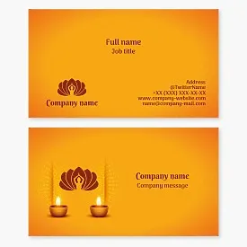 Yoga & Pilates Business Card Template