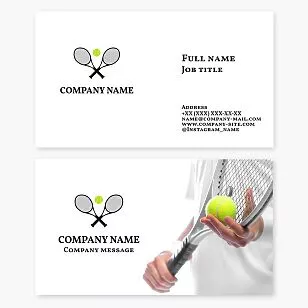 Tennis Instructor Business Card Template