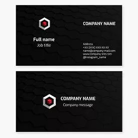 Generic Hexigon Company Logo | Hexigon Design | Business Card Template