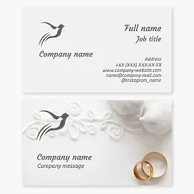Wedding Salon Business Card Template
