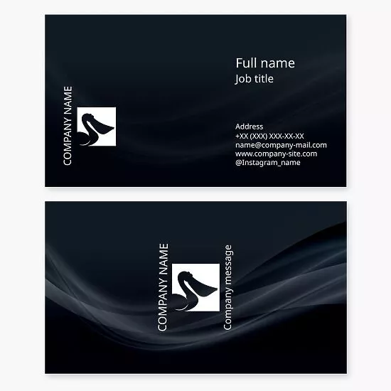 Pelican Logo Business Card Template