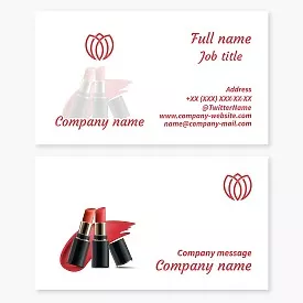 Business card template Cosmetics