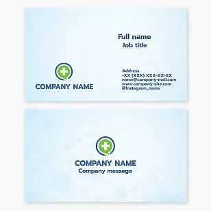 Medical Chat Bubble Business Card Template