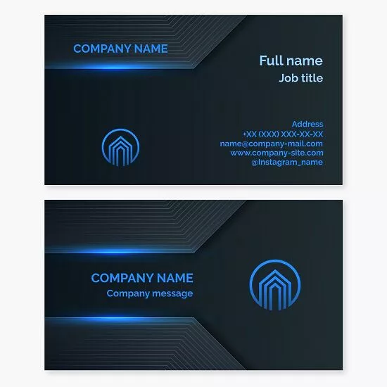 Professional Abstract Business Card Template