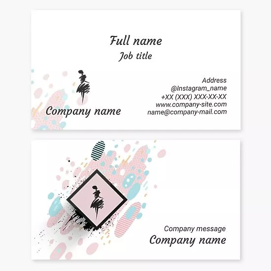 Fashion & Beauty Business Card Template