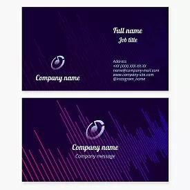 Music Themed Business Card Template