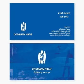Surfing Business Card Template