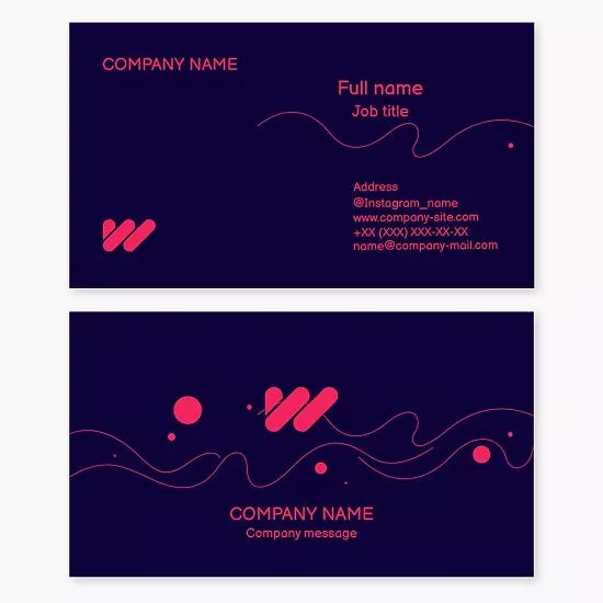 Abstract Business Card Template