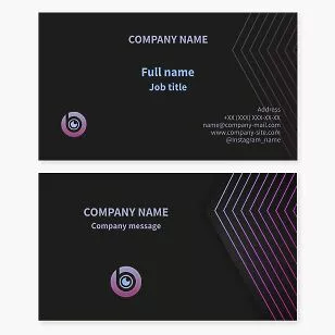 Webcam | Camera Lens Business Card Template