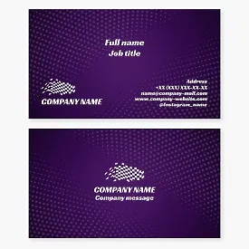 Business card template. Street racing. Drag racing. Street challenge. Racing car and motorcycle accessories store.