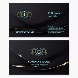 Scales of Justice Logo | Law Firm Business Card Template