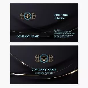 Scales of Justice Logo | Law Firm Business Card Template