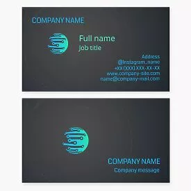 Circuit Board Globe | Technology Business Card Template