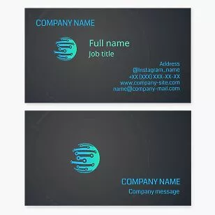 Circuit Board Globe | Technology Business Card Template