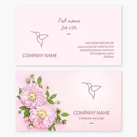 Business card template Kolibri, beauty salon