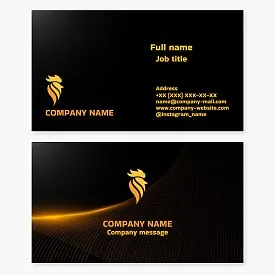 Business card template. Abstract. Rooster. Symbol of awakening, light, military valor, masculinity, and vigilance.