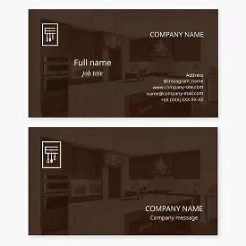 Cabinetry Business Card Template