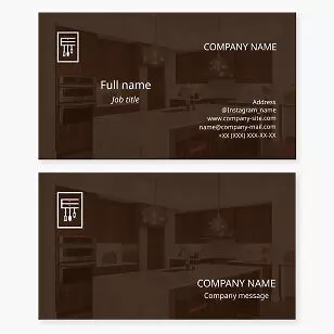 Cabinetry Business Card Template