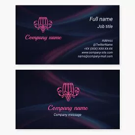 Wine Barrel Business Card Template