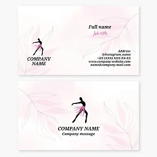 Ballet Teacher Dance Instructor Dance Studio | Business Card Template