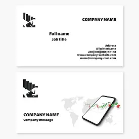 Stock Market Business Card Template