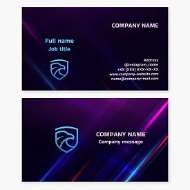 Eagle Shield | Security, People and Object Protection Services | Business Card Template