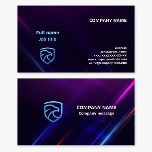 Eagle Shield | Security, People and Object Protection Services | Business Card Template