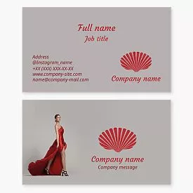 Seashell Logo | Fashion Business Card Template