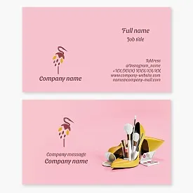 Cosmetics/ Beauty Business card template