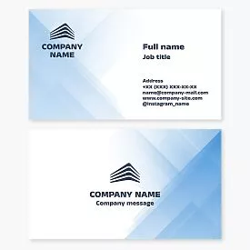 Business card template. Multi-story building. Construction and development.