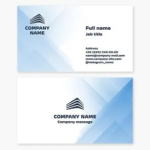 Business card template. Multi-story building. Construction and development.